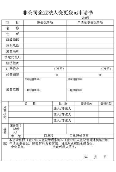 法人變更備案表找我要登報網